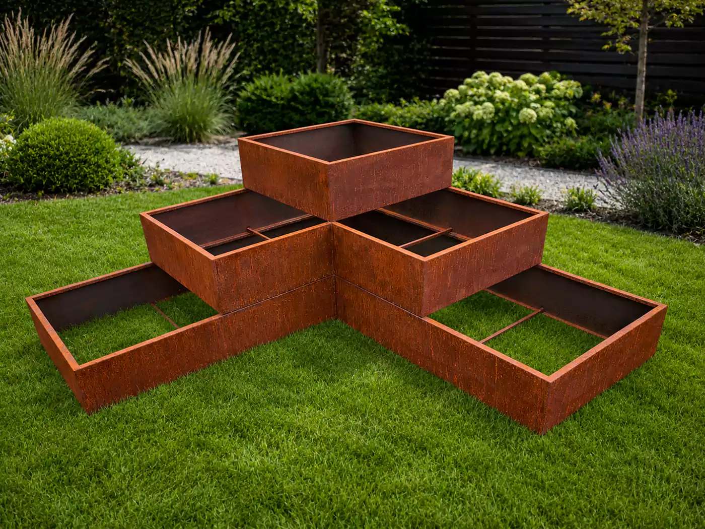 Donica tarasowa corten katowice — TOKAR
